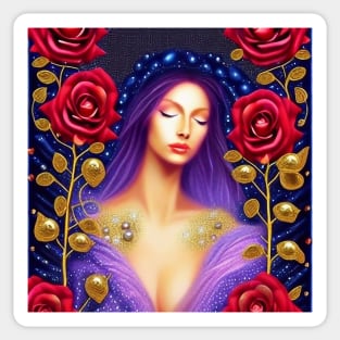 Floral Queen Enchanted Beauty Sticker